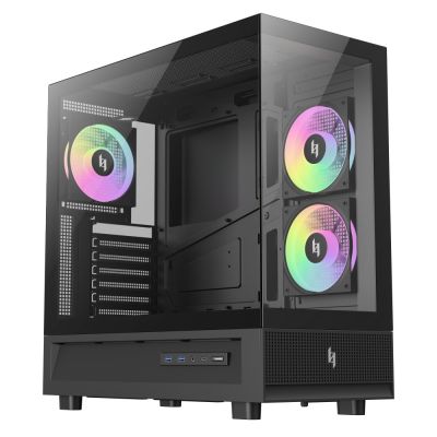 11. GameMax NEX C51 BK zabezpieczenia & uchwyty komputerów Czarny