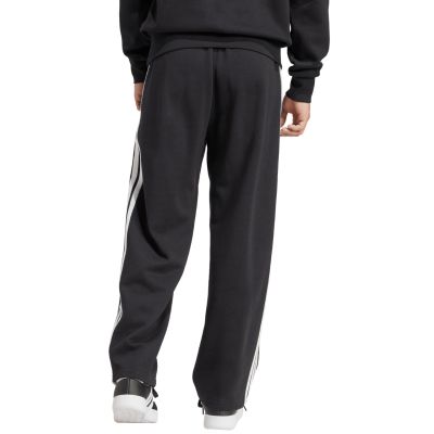 3. Spodnie męskie adidas Essentials Three Stripes Fleece Wide Leg czarne JM1770