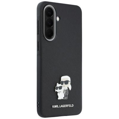 4. Etui Karl Lagerfeld Saffiano w/ K&C Metal Logo na Samsung Galaxy A57 5G - czarne