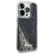 4. Etui Guess Liquid Glitter Marble na iPhone 14 Pro - czarne