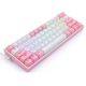 6. REDRAGON K616 Fizz Pro white/pink klawiatura USB + RF Wireless + Bluetooth Różowy, Biały