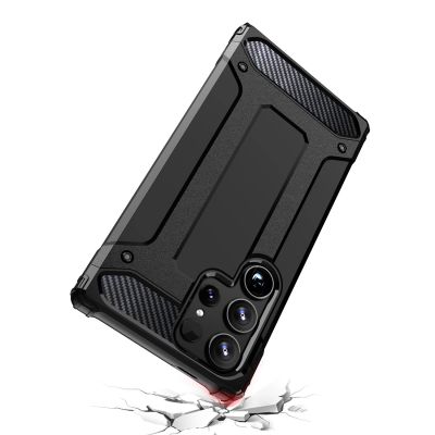 7. Hybrid Armor etui na Samsung Galaxy S25 Ultra pancerny hybrydowy pokrowiec - czarne