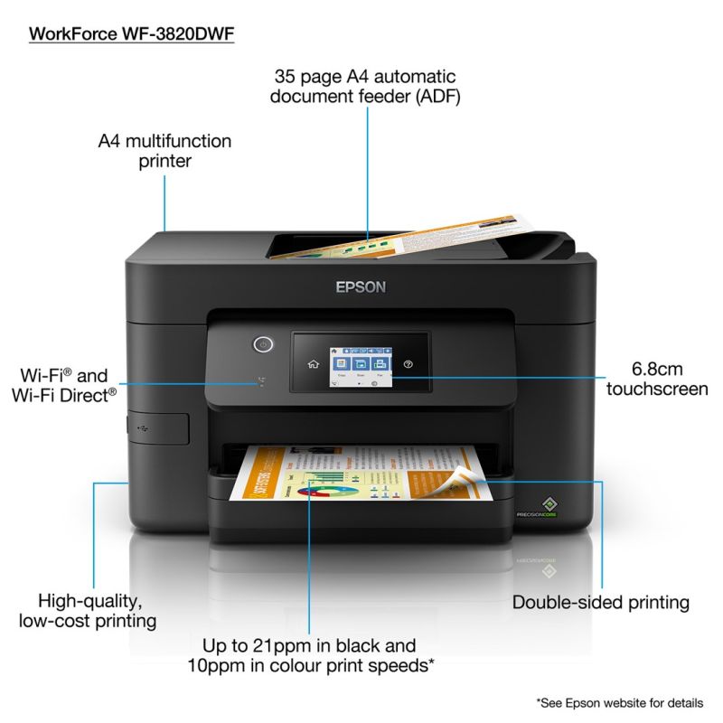 9. Epson WorkForce Pro WF-3820DWF