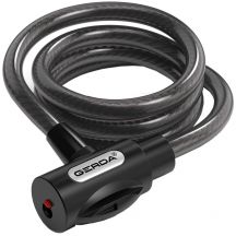 Zapięcie rowerowe Gerda linka , korpus okrągły, osłona klucza Flex 1200/8V OSFL012000806V2XP