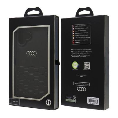 7. Etui Audi Synthetic Leather na iPhone 16 Plus 6.7" - czarne