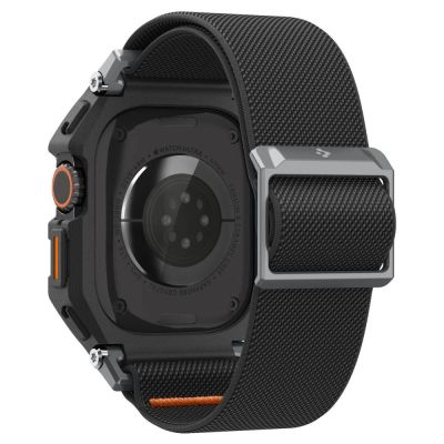 2. Pasek Spigen Lite Fit Pro + Szkło hartowane na wyświetlacz na Apple Watch Ultra 49 mm - czarny