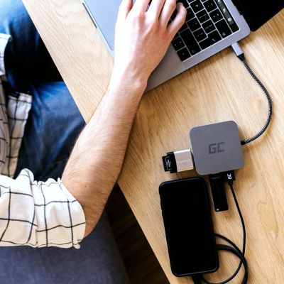 3. GREEN CELL ADAPTER, PRZEJŚCIÓWKA HUB USB-C 6W1