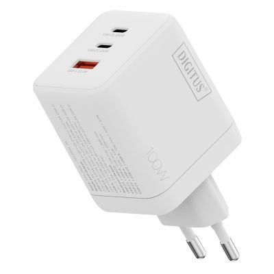 2. Digitus Ładowarka USB GaN 100W, 2x USB-C, 1x USB-A