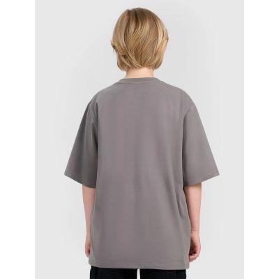 2. T-shirt oversize z nadrukiem chłopięcy 4F 4FJRAW25TTSHM3062-24S