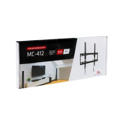 12. MACLEAN UCHWYT DO TV MAX VESA 400X400, 32-70", 45KG, REG. ODCHYLENIA +0°~-10°, MC-412