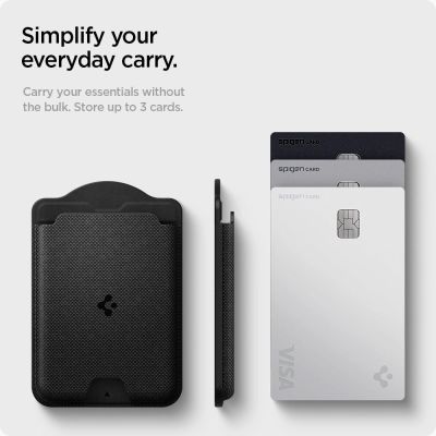 7. Portfel magnetyczny Spigen Urban Fit MagSafe na telefon - czarny