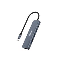 Equip 133487 huby i koncentratory USB 3.2 Gen 1 (3.1 Gen 1) Type-C 5000 Mbit/s Czarny, Szary