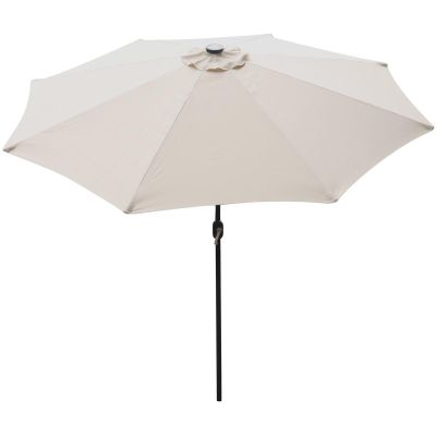 26. PARASOL OGRODOWY Z OŚWIETLENIEM LED 300CM BEŻOWY