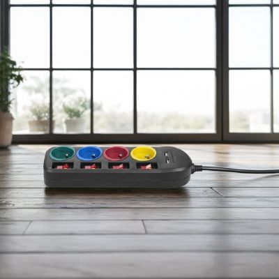 15. MACLEAN LISTWA ZASILAJĄCA 4 GNIAZDA 2XUSB MCE229B