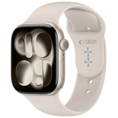 Pasek Tech-Protect Silicone na Apple Watch 44 / 45 / 46 / 49 mm - beżowy