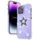 3. Kingxbar Heart Star Series etui iPhone 14 Plus etui w gwiazdki purple star