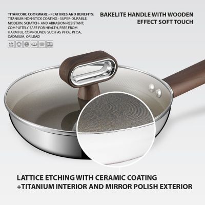 3. Patelnia z pokrywką TITANCORE 20cm MR-1260-20 MAESTRO