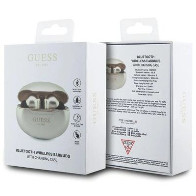 4. Słuchawki bezprzewodowe Guess Classic EST Bluetooth TWS - złote