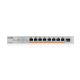 7. Switch Zyxel XMG-108HP 9p PoE (PoE++: 8) 100W Unmanaged Multigigabit
