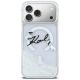 3. Etui Karl Lagerfeld Liquid Glitter Karl Script Logo MagSafe na iPhone 17 Pro Max - przezroczyste
