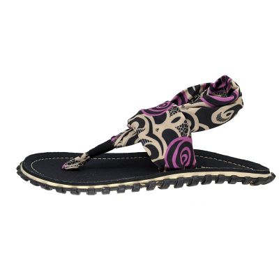 11. Gumbies - damskie japonki Slingback - BLACK SWIRLS