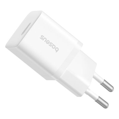 4. Ładowarka sieciowa Baseus GaN5 25W USB-C - biała