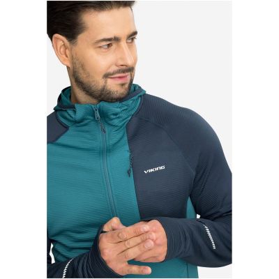 Bluza męska VIKING Birger Man rozpinana z kapturem niebiesko granatowa   XXXL