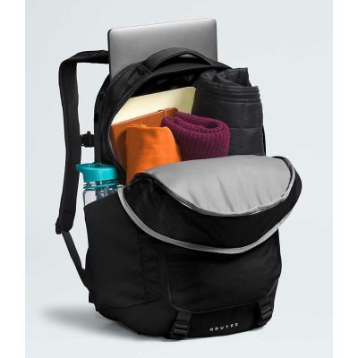 2. The North Face Router plecak Czarny Nylon, Poliester pochodzący z recyklingu