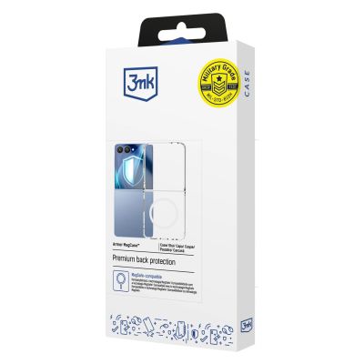 7. Etui 3mk Armor MagCase na Samsung Galaxy Z Flip 7 - przezroczyste