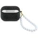 2. Etui Guess 4G Pearl Strap na AirPods Pro 3 - czarne