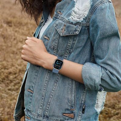 2. Pasek Tech-Protect Nylon na Apple Watch 6 / 7 / 8 / 9 / 10 / SE / Ultra 1 / 2 (44 / 45 / 46 / 49 MM) - beżowy
