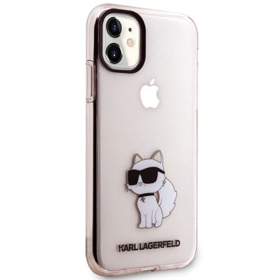 4. Etui Karl Lagerfeld Ikonik Choupette na iPhone 11 / Xr - różowe
