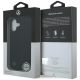 8. Etui Mercedes Leather Laurel Leaves MagSafe na iPhone 17 - czarne