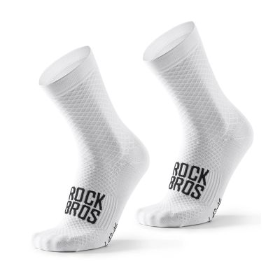 Skarpetki kolarskie Rockbros 49210016001 ROAD TO SKY 36-38 cm - białe