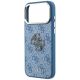 6. Etui Guess 4G & Big Resin Logo na iPhone 17 Pro / 18 Pro - jasnoniebieskie