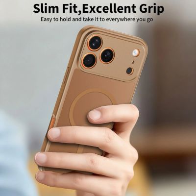 5. Etui Tech-Protect BasicMag MagSafe na iPhone 17 Pro Max - brązowe