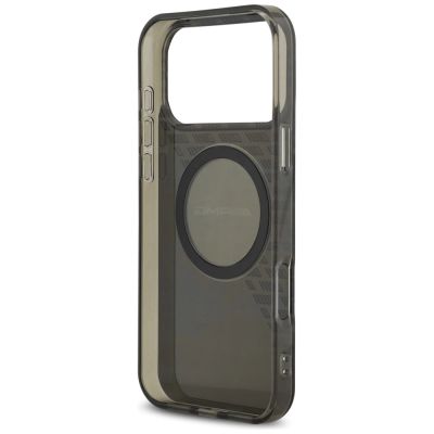 7. Etui AMG Double Layer Transparent Smocked MagSafe do iPhone 17 Pro Max - czarne