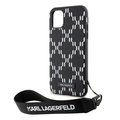 6. Etui Karl Lagerfeld Monogram Losange Saffiano na iPhone 11 / Xr - czarne