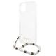 6. Etui Guess White Pearl na iPhone 13 mini - przezroczyste