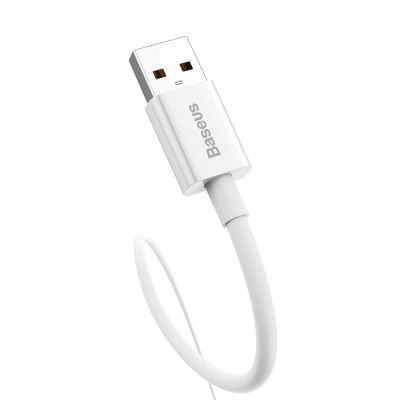 4. Kabel Baseus Superior Series USB-A - USB-C 100W 1m - biały