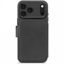 Etui Decoded Leather Detachable Wallet MagSafe na iPhone 17 Pro Max - czarne