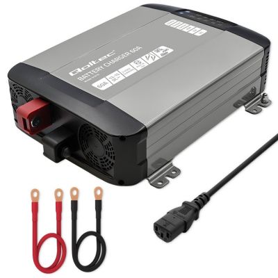 8. Ładowarka Qoltec Inteligentna Monolith do akumulatorów LiFePO4 AGM GEL SLA 60A 12V Szybkie ładowanie