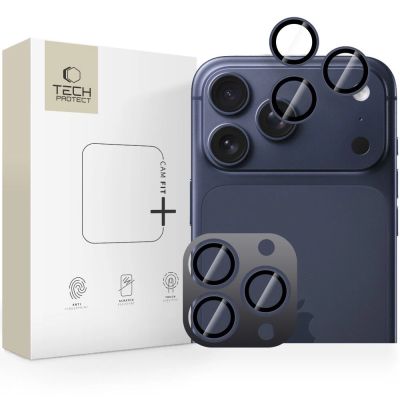 Osłona aparatu Tech-Protect Camring Fit+ na iPhone 14 Pro / Max / 15 Pro / Max / 16 Pro / Max / 17 Pro / Max - niebieska