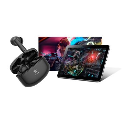 17. Słuchawki bezprzewodowe GIEWONT RealSound PRO ANC ENC GWS800-1 Czarne