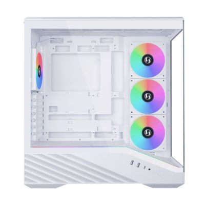 4. Obudowa PC Lian Li Vector V100, Midi-Tower, ATX, RGB, Szkło Hartowane - Białe