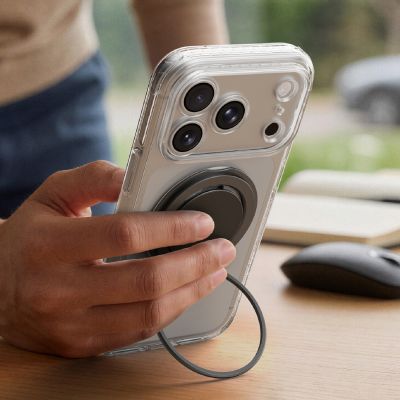 10. Etui AMAZINGTHING Titan Pro Pop Lens na iPhone 18 Pro Max z osłoną aparatu uchwytem i podstawką kompatybilne z MagSafe - czarne