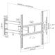 9. Equip 650341 uchwyt do telewizorów 139,7 cm (55") Czarny