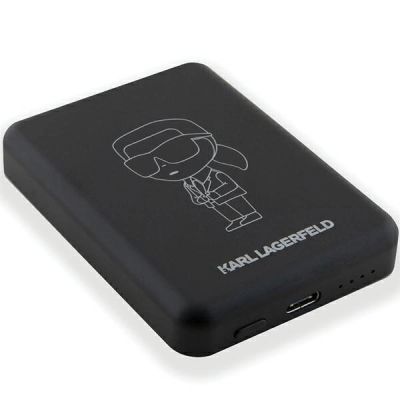 4. Powerbank indukcyjny Karl Lagerfeld NFT Outline Ikonik MagSafe 5000mAh - czarny