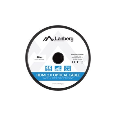 7. LANBERG KABEL HDMI LANBERG KABEL HDMI M/M V2.0 10M OPTYCZNY AOC CZARNY CA-HDMI-20FB-0100-BK