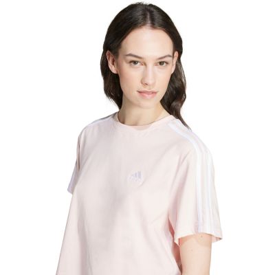 9. Koszulka adidas Essentials 3-Stripes Single Jersey Crop Top W IY4227